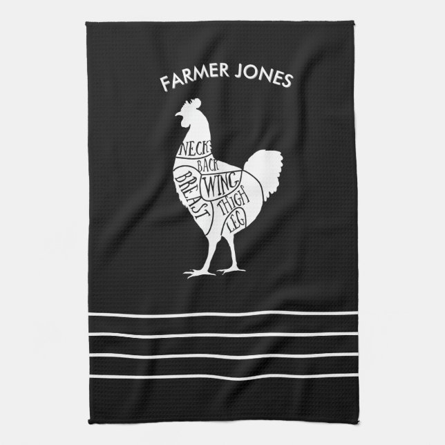 Cuisson de viande de poulet fermier Serviette de c (Vertical)