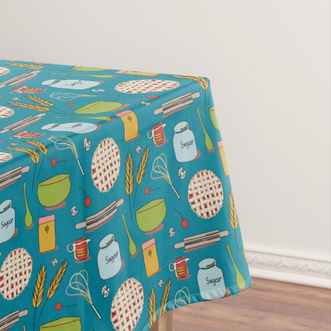 Cuisson d'une nappe d'art de tarte aux cerises (In Situ)