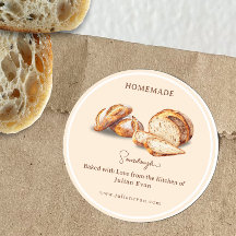 Cuit avec Amour Autocollant Pain au levain fait ma