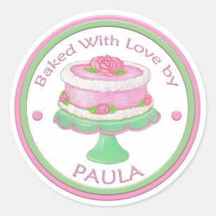 Cuit avec amour Sticker personnalisé~Gâteau