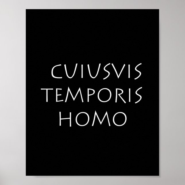 Cuiusvis temporis homo poster (Vorne)