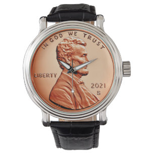 Cuivre Abraham Lincoln penny, un cent 2021 Montre