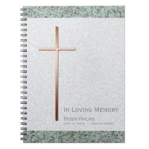 Cuivre Croix Pierre 2 Funérailles Mémorial Livre d