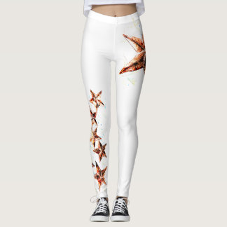 Cuivre Tones Grunge Star Leggings