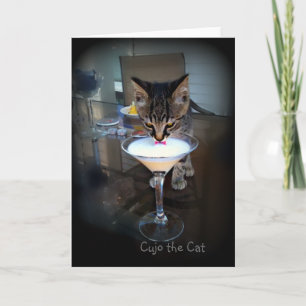 Cujo the Cat Milktini Feiertagskarte