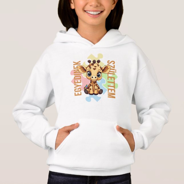 Cuki affirmációk | SNI Zsiráf | Egyedinek Hoodie (Vorderseite)