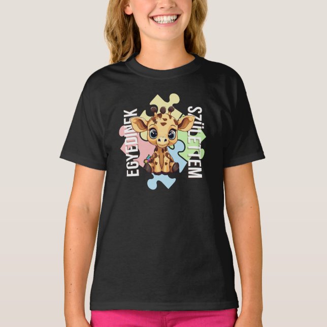 Cuki affirmációk | SNI Zsiráf | Egyedinek T-Shirt (Vorderseite)