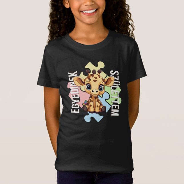 Cuki affirmációk | SNI Zsiráf | Egyedinek T-Shirt (Vorderseite)