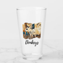 Culbuteur en verre d'amant d'âne