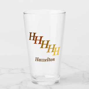 Culbuteur en verre - initiales et nom faits un pas