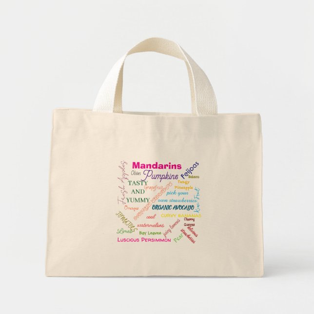 Culinary Canvas Tote Bag Mini Stoffbeutel (Vorne)