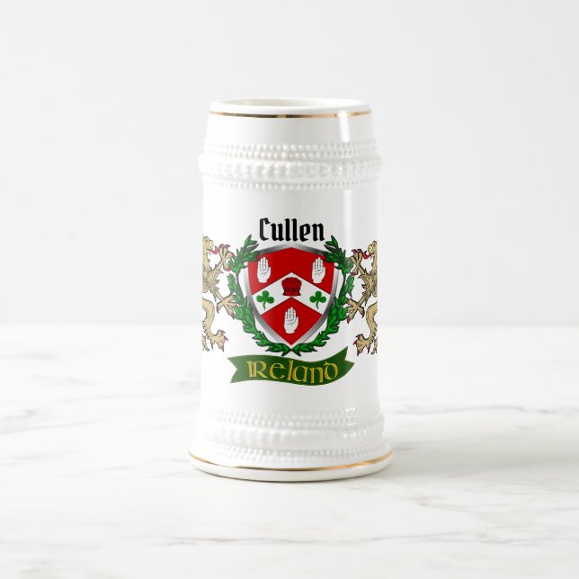 Cullen/O'Cullen Irish Shield Beer Stein Bierglas (Mittel)