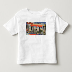 Cullman, Alabama - große Buchstabe-Szenen Kleinkind T-shirt