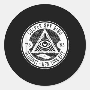 Culper Spy Ring Revolutionskrieg Runder Aufkleber
