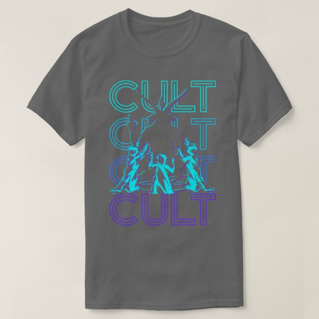 Cult Baphomet Occult Pagan Wicca Retro Geschenk T-Shirt (Design vorne)