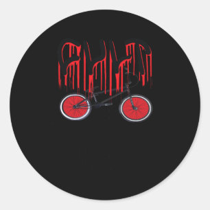 Cult bmx Kostüm Halloween Runder Aufkleber