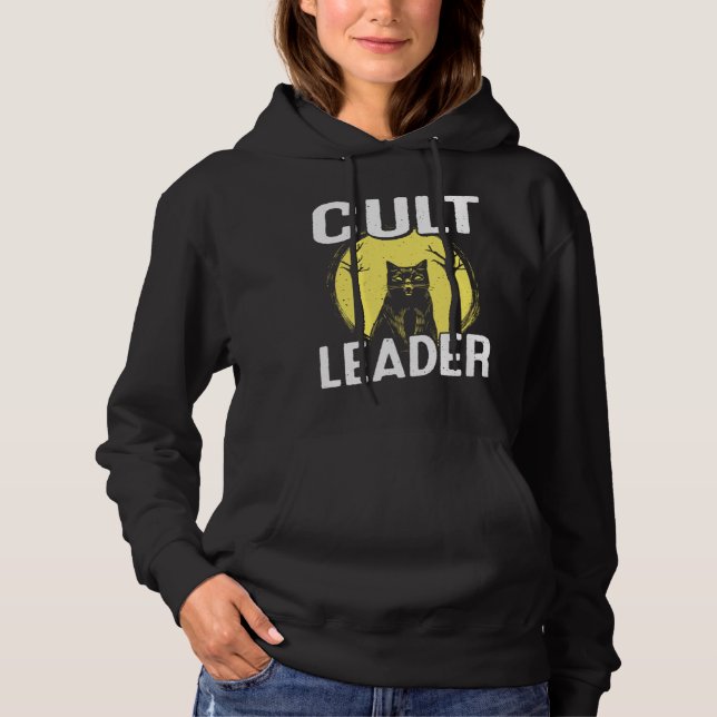 Cult Leader Cat Satanic Baphomet Occult Witchcraft Hoodie (Vorderseite)