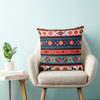 Cultural Christmas Geometric Festive  Kissen