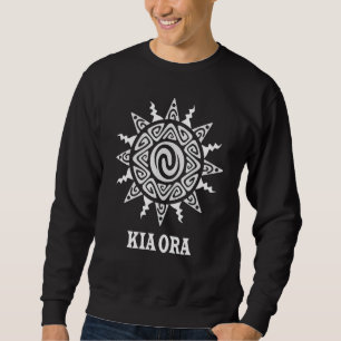 Culture Sun Symbol Haka Kia Ora Dance Neuseeland Sweatshirt