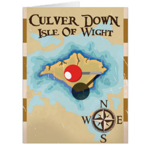 Culver Down Isle of wight England Reiseplakat