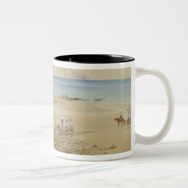 Culver Klippe, Insel von Wight (w/c, Stift u. Zweifarbige Tasse (Rechts)