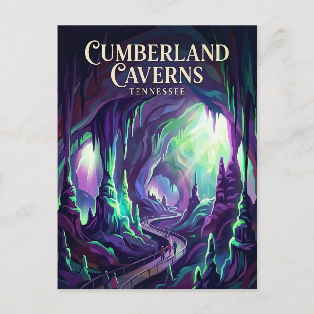 Cumberland Caverns Tennessee Postkarte (Vorderseite)