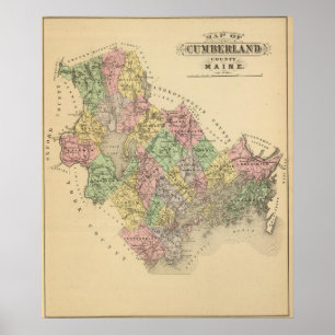 Cumberland Co, Maine Poster