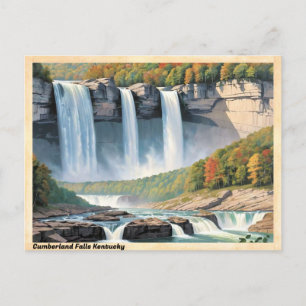 Cumberland Falls Kentucky Vintage Reise Postkarte