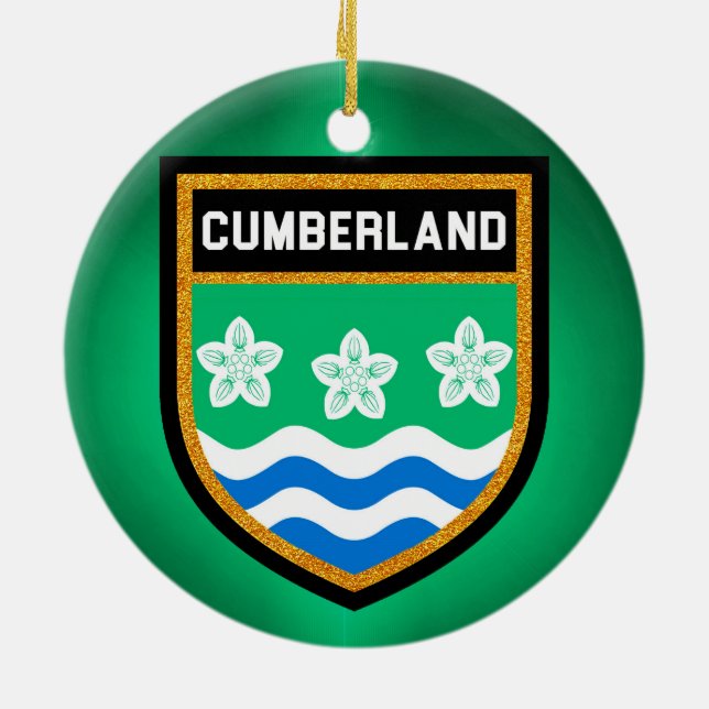 Cumberland-Flagge Keramikornament (Hinten)