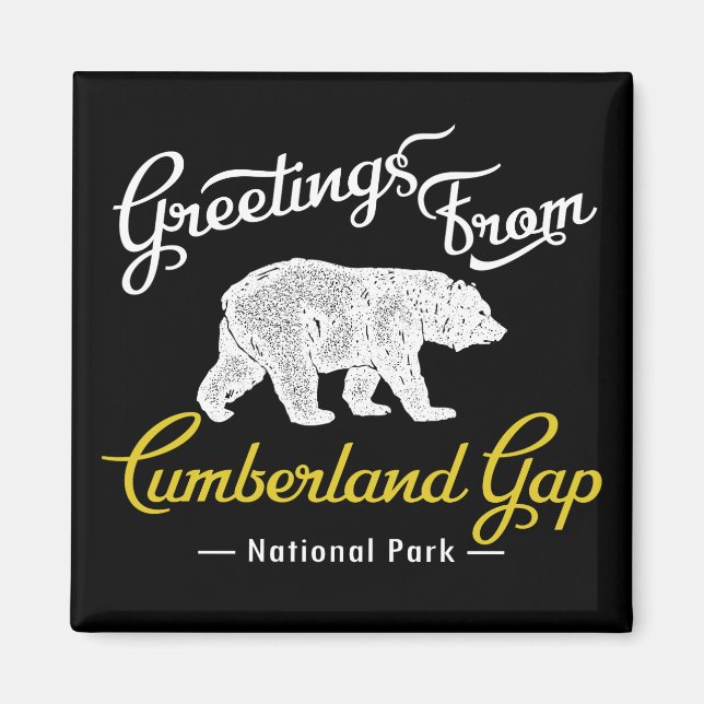 Cumberland Gap National Park Bear Magnet (Vorne)