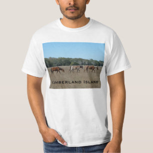 Cumberland-Insel-wilde PferdeT - Shirt-Shirt GA T-Shirt