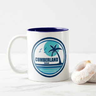 Cumberland Island Georgia Palm Tree Birds Zweifarbige Tasse