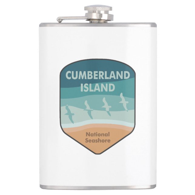 Cumberland Island National Seashore Seagulas Flachmann (Vorderseite)