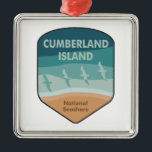 Cumberland Island National Seashore Seagulls Ornament Aus Metall<br><div class="desc">St Marys is the gateway to Cumberland Island,  Georgia's largest and southernmost barrier island. Here pristine maritime forests,  undeveloped beaches and wide marshes whisper the stories of both man and nature</div>