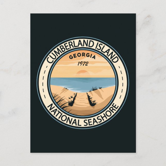 Cumberland Island National Seashway Georgia Abzeic Postkarte (Vorderseite)