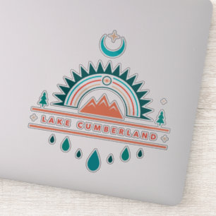 Cumberland Kentucky Boho Regenbogenmond Aufkleber