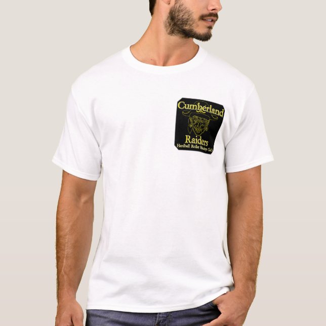 Cumberland-Räuber-Baseball-Rollen-Hockey-T - Shirt (Vorderseite)