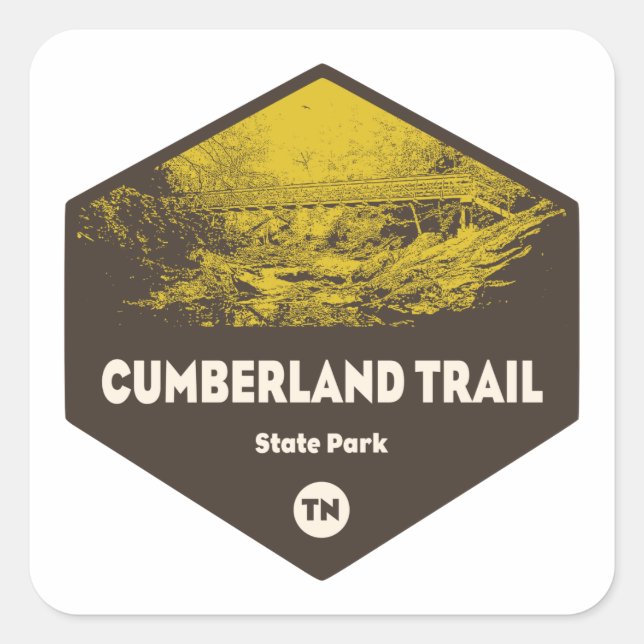 Cumberland Staat Parco Civico-Ciani Quadratischer Aufkleber (Vorderseite)