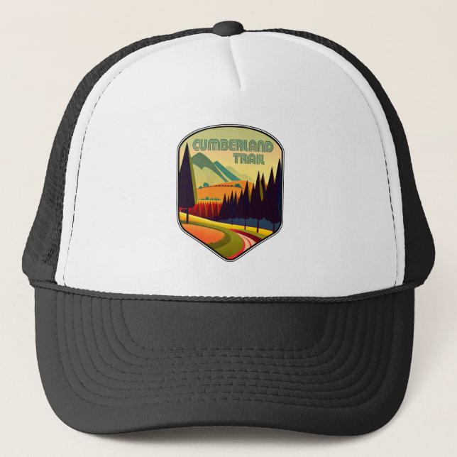 Cumberland Trail Tennessee Colors Truckerkappe (Vorderseite)