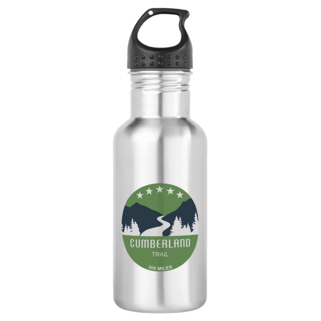 Cumberland Trail Tennessee Edelstahlflasche (Vorderseite)