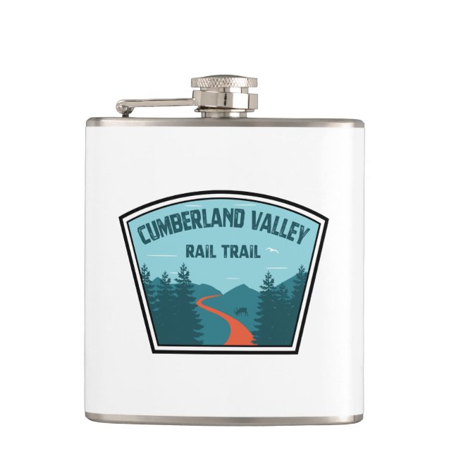 Cumberland Valley Rail Trail Flachmann (Vorderseite)