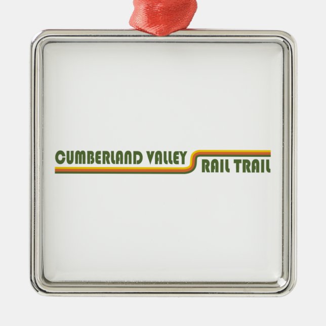 Cumberland Valley Rail Trail Ornament Aus Metall (Vorne)