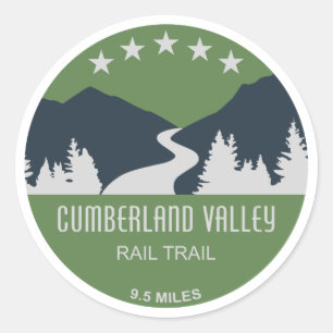 Cumberland Valley Rail Trail Runder Aufkleber