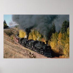 Cumbres and Toltec Railroad, Nr. 487 und Nr. 484m, Poster