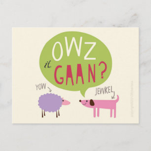 Cumbrian Owz It Gaan Post Card Postkarte