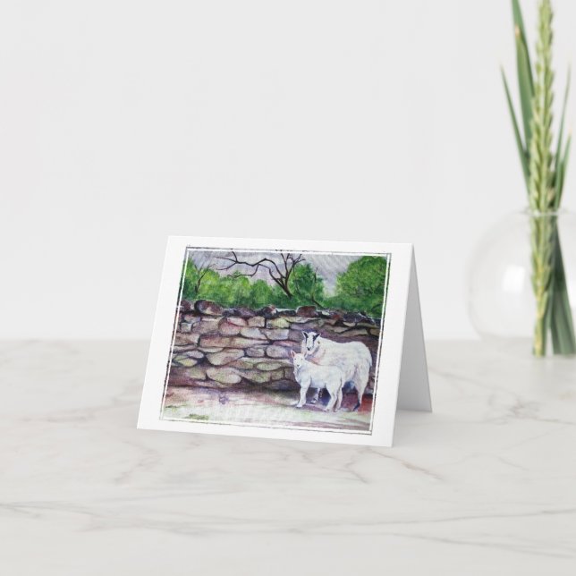 Cumbrian Sheep Art/Thinking Karte (Vorderseite)