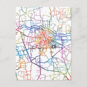 Cumilla Bangladesch Stadtplan Postkarte