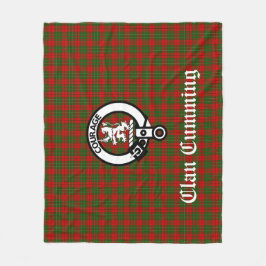 Cumming Crest Badge and Tartan Fleecedecke