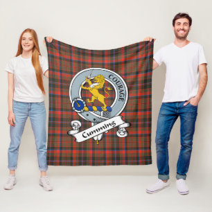 Cumming Jagd Wetter Clan Abzeichen Tartan Kariert Fleecedecke