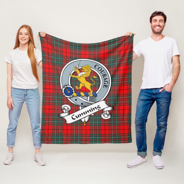 Cumming Modern Clan Abzeichen Tartan Kariert Fleecedecke (Beispiel)